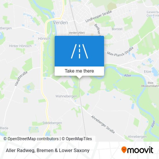 Aller Radweg map