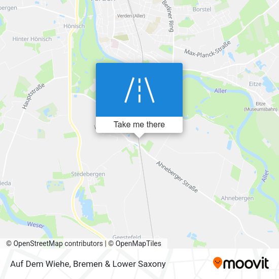 Auf Dem Wiehe map