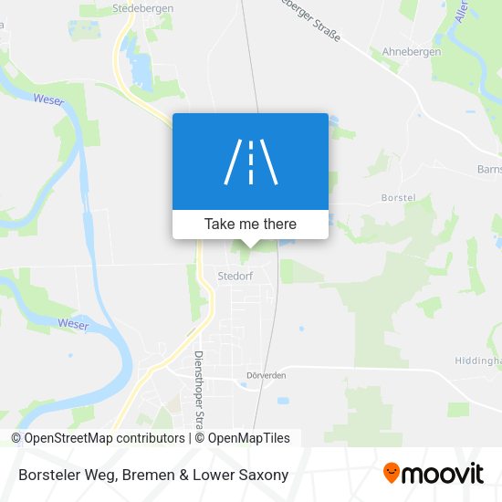 Borsteler Weg map