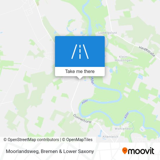 Moorlandsweg map