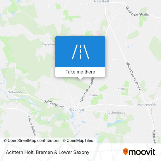 Achtern Holt map