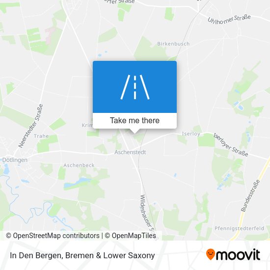 In Den Bergen map