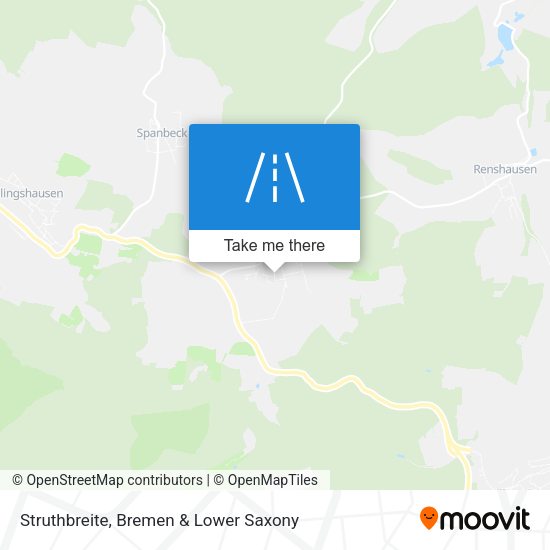 Struthbreite map