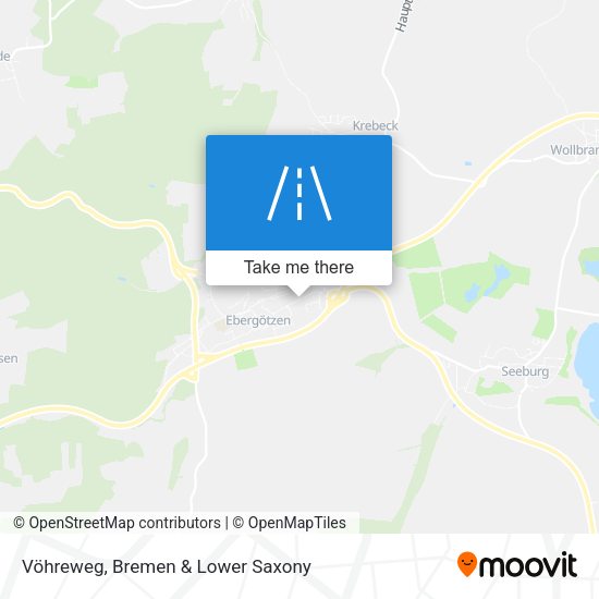 Vöhreweg map