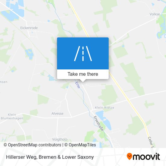 Hillerser Weg map