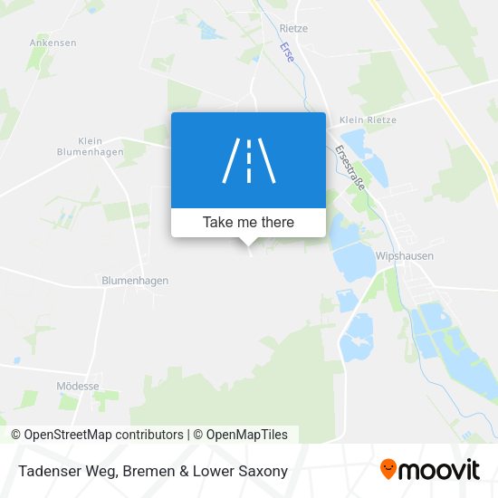 Tadenser Weg map