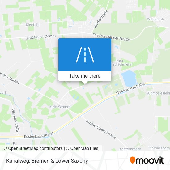 Kanalweg map