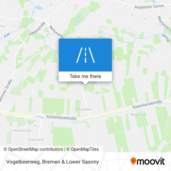 Vogelbeerweg map