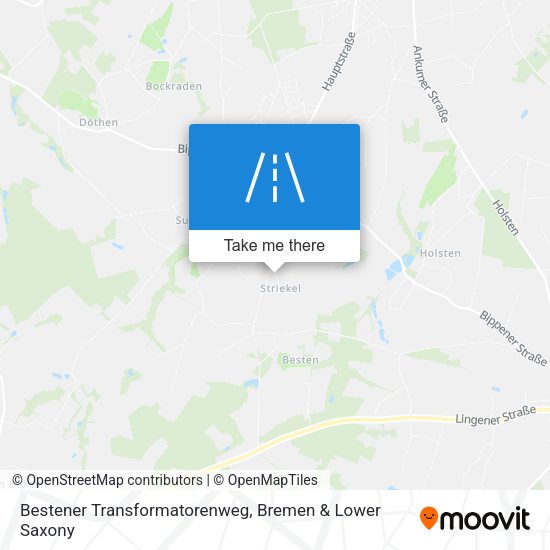 Bestener Transformatorenweg map