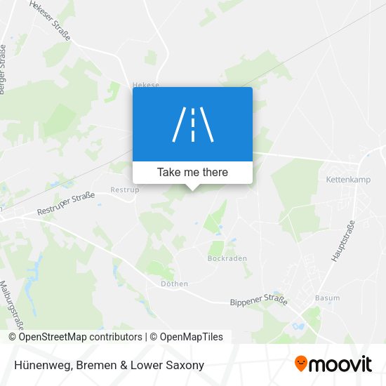 Hünenweg map