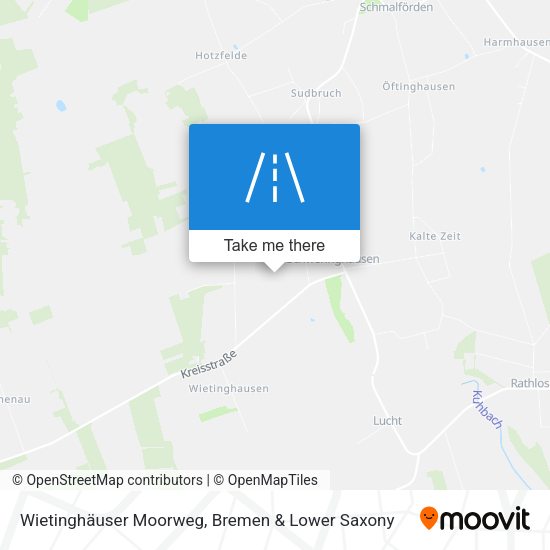 Wietinghäuser Moorweg map