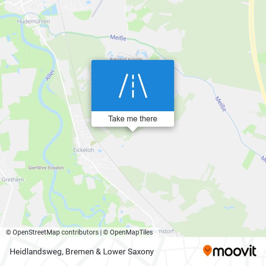 Heidlandsweg map