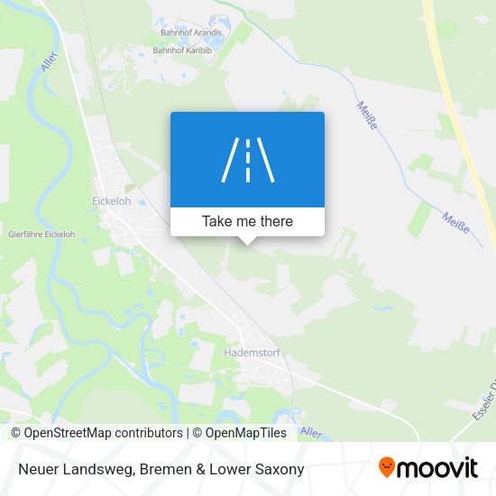 Neuer Landsweg map