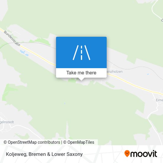 Koljeweg map