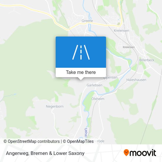 Angerweg map