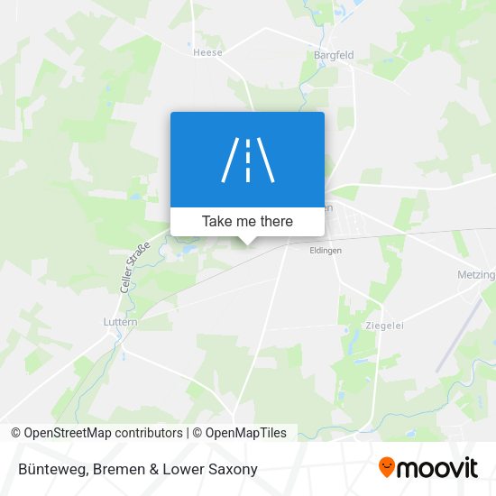Bünteweg map