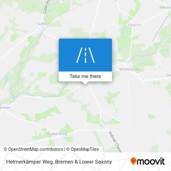 Helmerkämper Weg map
