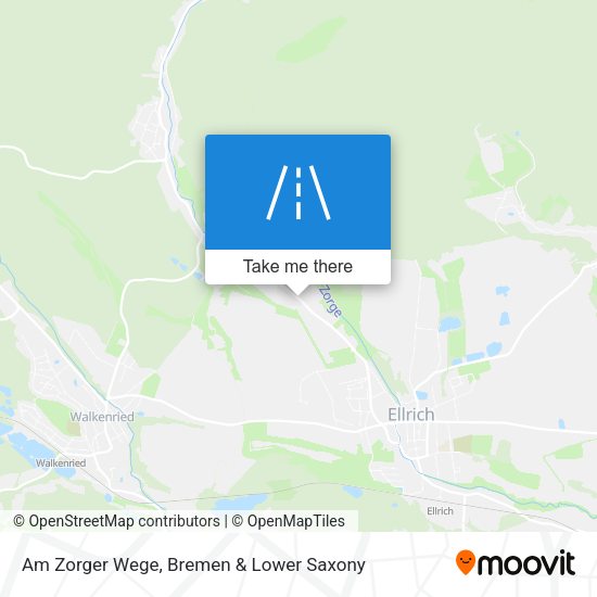 Am Zorger Wege map