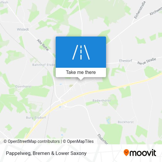 Pappelweg map