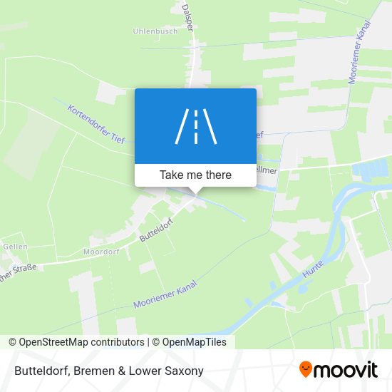 Butteldorf map