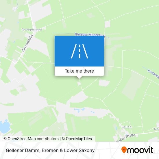 Gellener Damm map