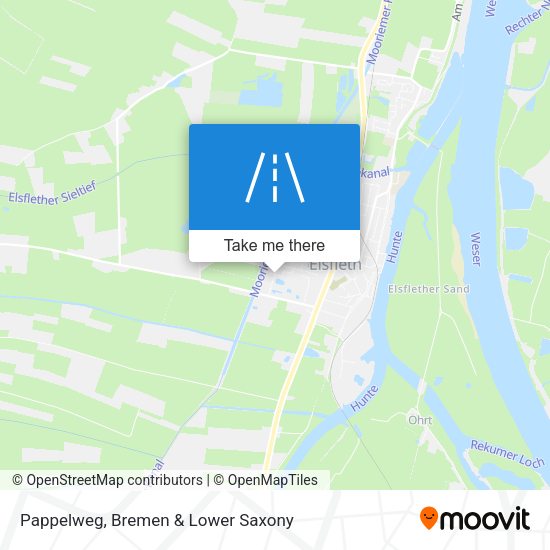 Pappelweg map