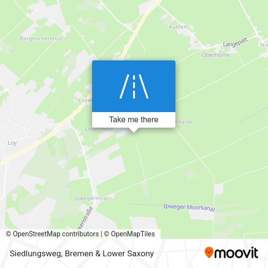 Siedlungsweg map