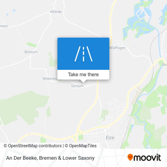 An Der Beeke map