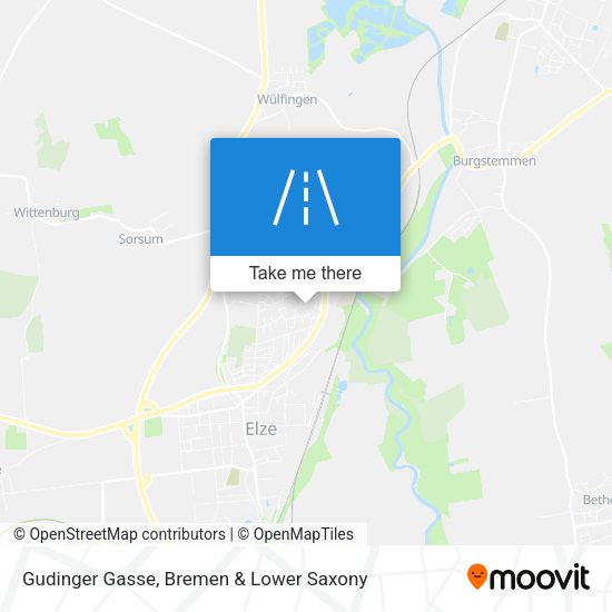 Gudinger Gasse map