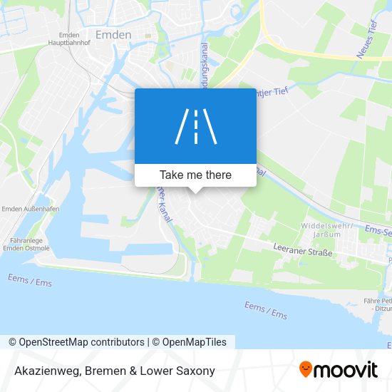 Akazienweg map