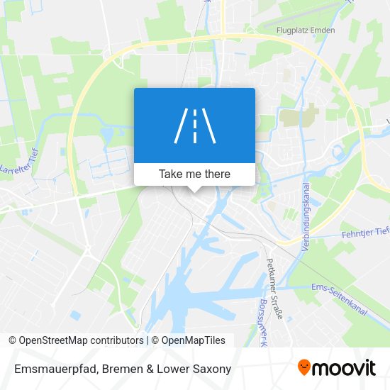 Emsmauerpfad map