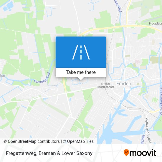 Fregattenweg map