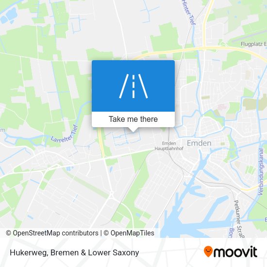 Hukerweg map