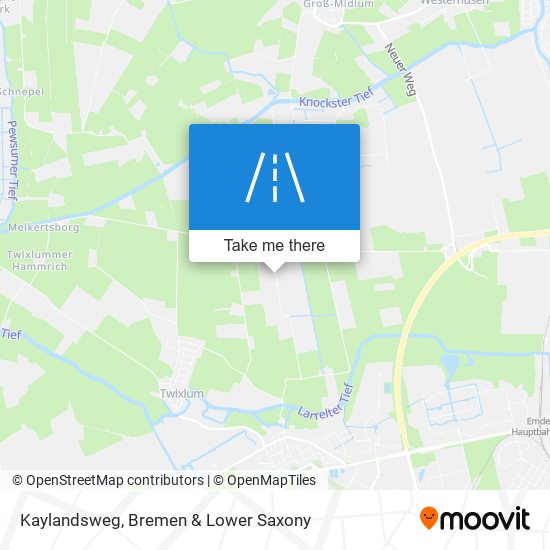 Kaylandsweg map