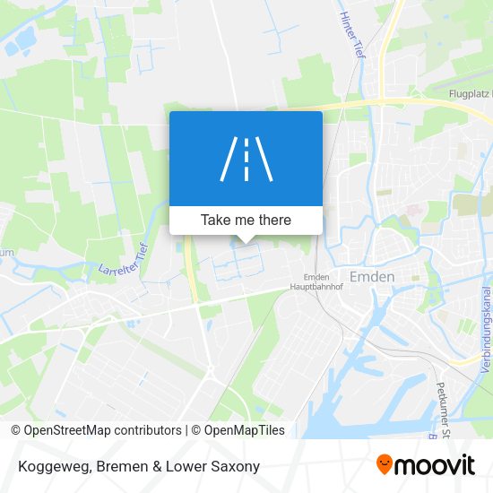Koggeweg map