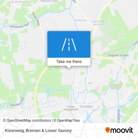 Kürenweg map