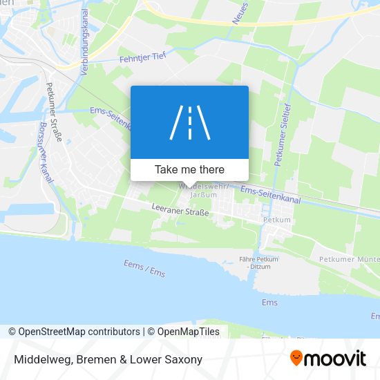 Middelweg map