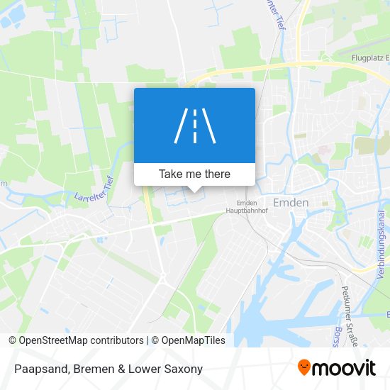 Paapsand map