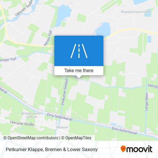 Petkumer Klappe map