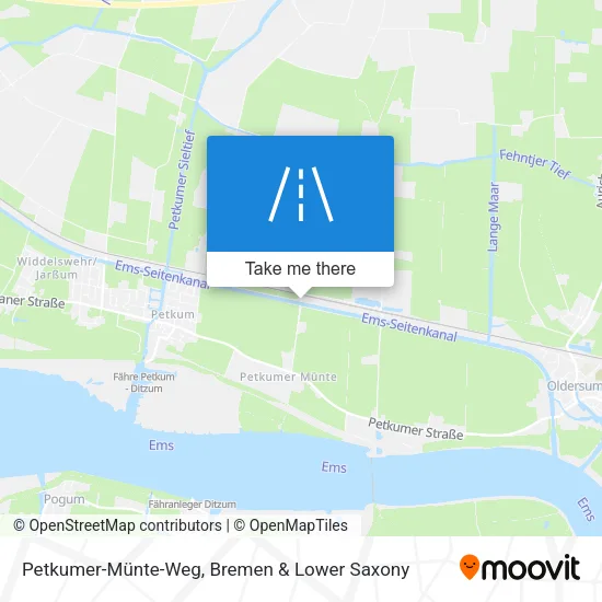 Карта Petkumer-Münte-Weg
