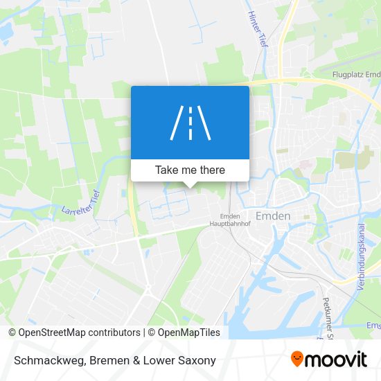 Schmackweg map