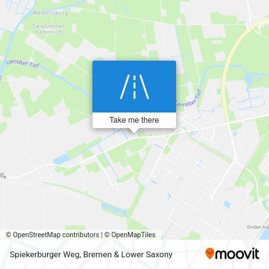 Spiekerburger Weg map