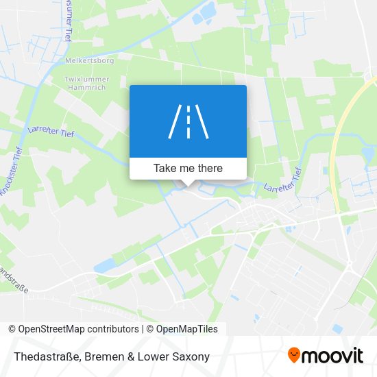 Thedastraße map