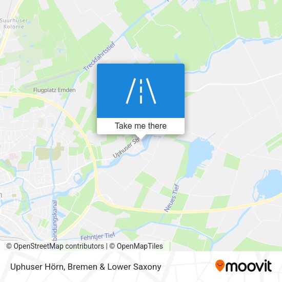 Uphuser Hörn map