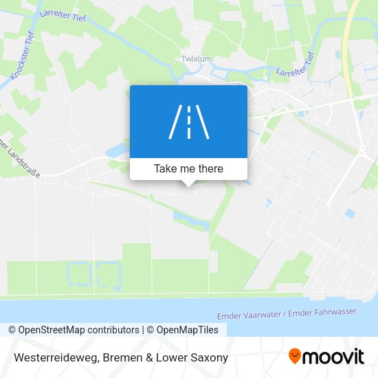 Westerreideweg map