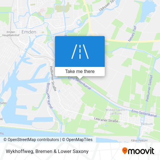 Wykhoffweg map