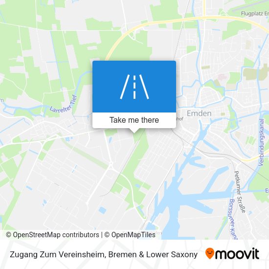 Zugang Zum Vereinsheim map