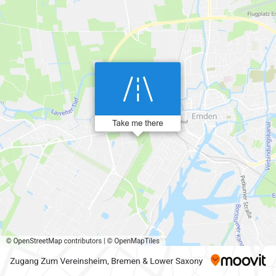 Карта Zugang Zum Vereinsheim