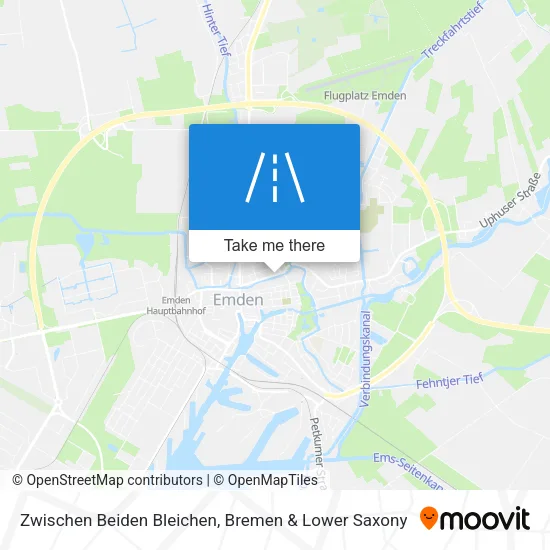 Карта Zwischen Beiden Bleichen