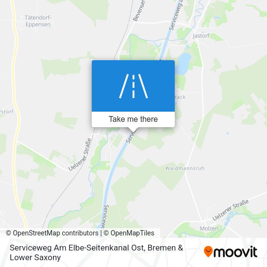 Serviceweg Am Elbe-Seitenkanal Ost map